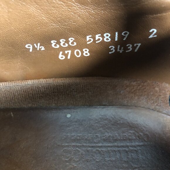 Allen Edmonds Men's 9.5 3E Wide Split Toe Derby Black Leather‎ Shoes Vibram Sole - Picture 10 of 10